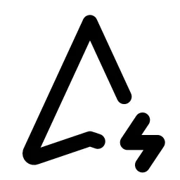 Navigation Bolt Line Icon