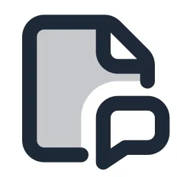 File Chat Duotone Icon