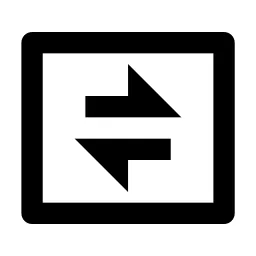 Exchange Box Line Icon
