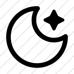Moon Star Night Icon