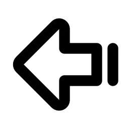 Arrow Big Left Line Line Icon