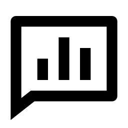 Chat Poll Line Icon