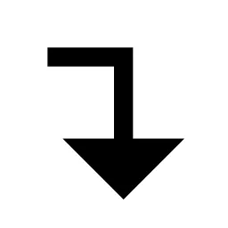 Corner Right Down Fill Icon