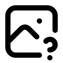 Photo Question Line Icon