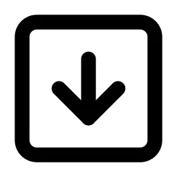 Square Arrow Down Line Icon