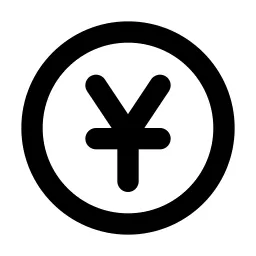Coin Yuan Line Icon