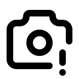 Camera Exclamation Line Icon