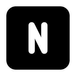 Square Letter N Icon