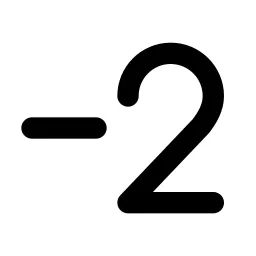 Exposure Minus 2 Line Icon