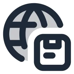 Globe Package Duotone Icon