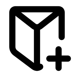 Prism Plus Line Icon