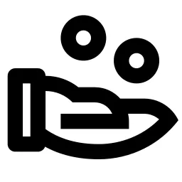 Hand Coin Line Icon