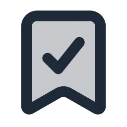 Bookmark Check Duotone Icon