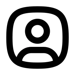 User Square Rounded Line Icon