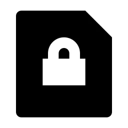 File Lock Fill Icon