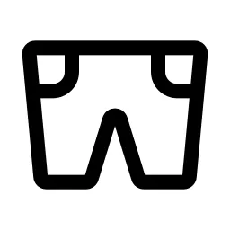 Short Pants Pockets Icon