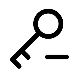 Key Minus Icon