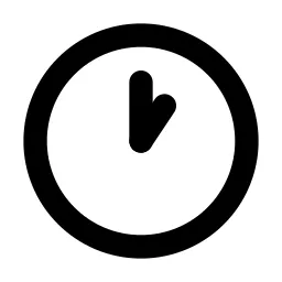 Clock Hour 1 Line Icon