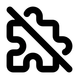 Puzzle Off Line Icon