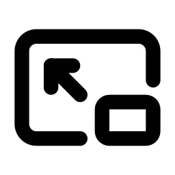 Picture In Picture Off Line Icon