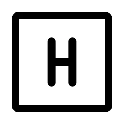 H Square Icon