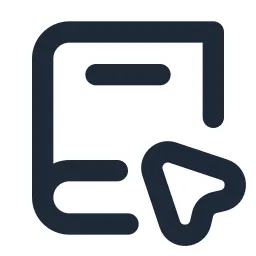 Book Cursor 2 Line Icon