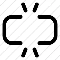 Broken Chain Link 2 Unlink Icon