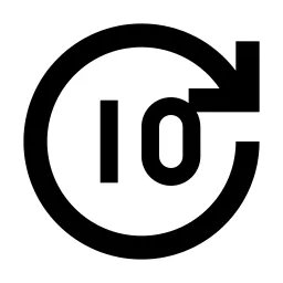 Forward 10 Line Icon