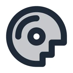 Compact Disk 2 Broken Duotone Icon
