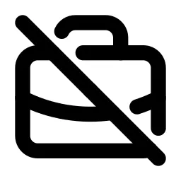 Briefcase Off Line Icon