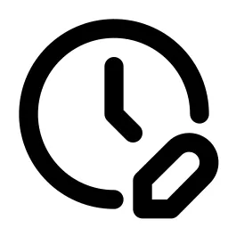 Clock Edit Line Icon