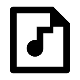 File Music Line Icon