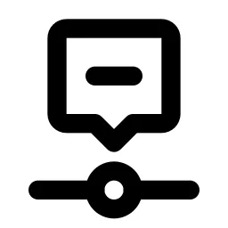 Timeline Event Minus Line Icon
