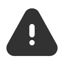 Alert Triangle Fill Icon
