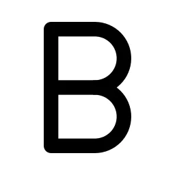 Letter B Line Icon