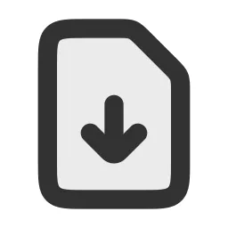 Document Download Duotone Icon