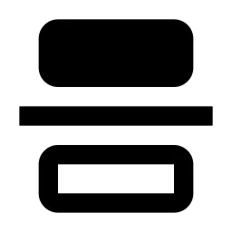 Flip Vertical Line Icon