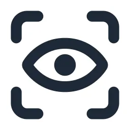 Scan Eye Line Icon