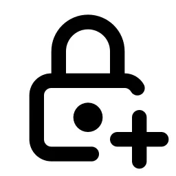 Lock Plus Line Icon
