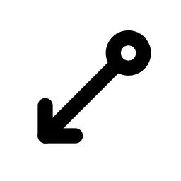 Arrow Down Left Circle Line Icon