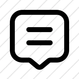Bubble Text Comment Feedback Icon