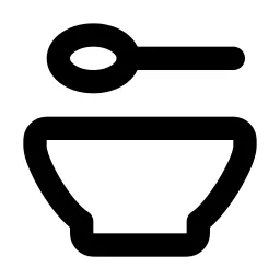 Bowl Spoon Line Icon