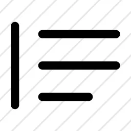 Alignment Bar Icon
