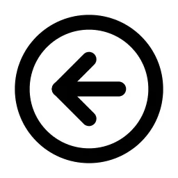 Circle Arrow Left Line Icon