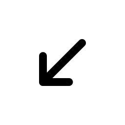 Arrow Left Down Duo Icon