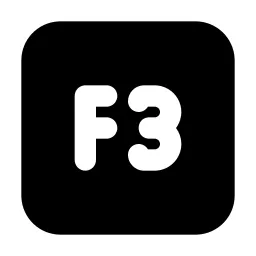 Square F3 Icon