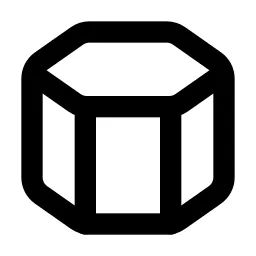 Hexagonal Prism Line Icon