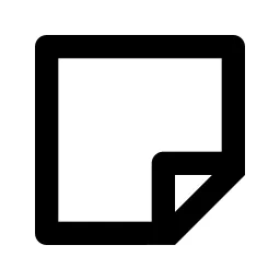 Sticky Note Line Icon