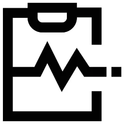 Heart Rate Clipboard Icon