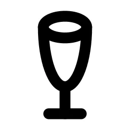Glass Champagne Line Icon